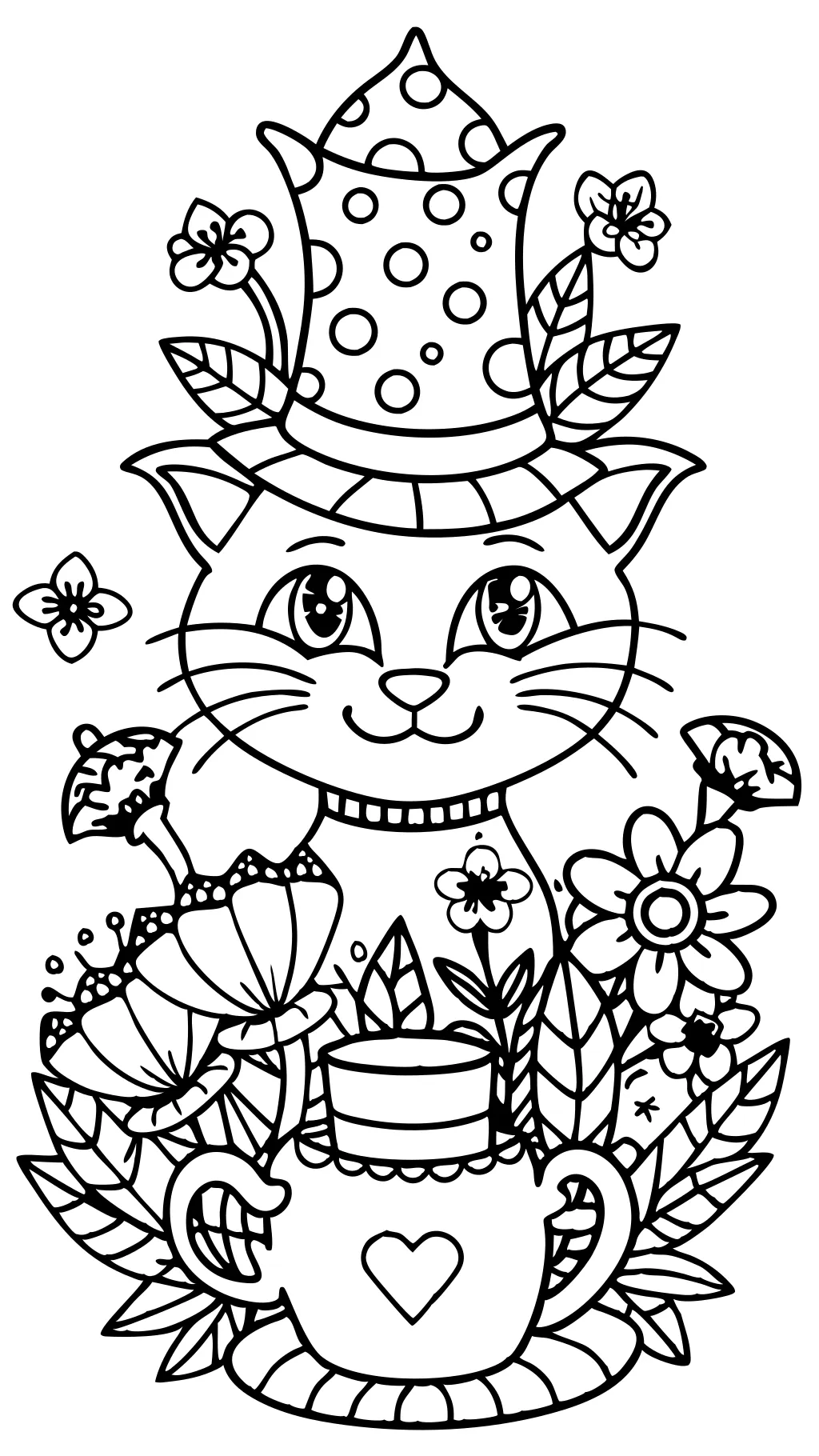 alice in wonderland coloring pages for adults